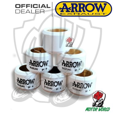 KIT 6 RULLI ARROW ALLEGGERITI VARIATORE 17 X 12 4 GRAMMI