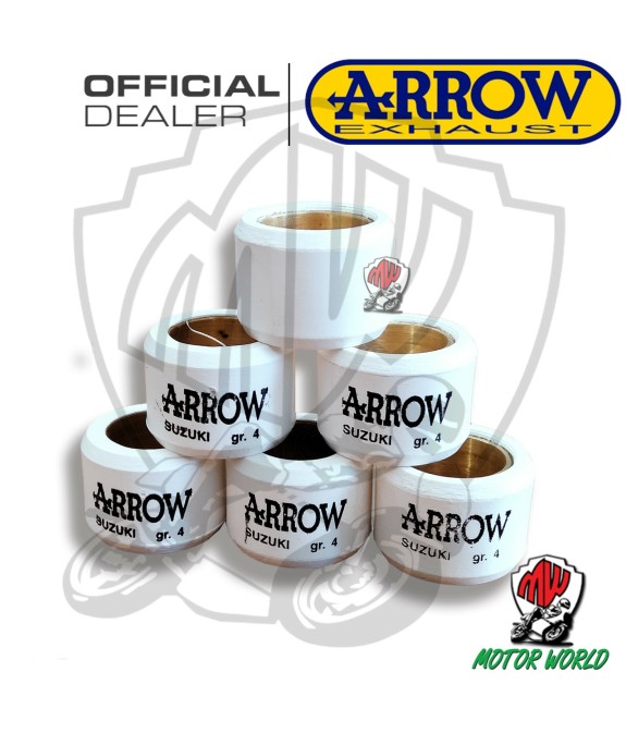KIT 6 RULLI ARROW ALLEGGERITI VARIATORE 17 X 12 4 GRAMMI