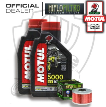 KIT TAGLIANDO 2 LITRI OLIO MOTUL 5000 10W40 FILTRO HIFLO ADLY 300 Crossover