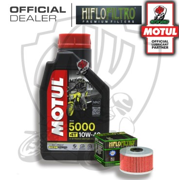 KIT TAGLIANDO 1 LITRO OLIO MOTUL 5000 10W40 FILTRO HIFLO ADLY 300 Crossover