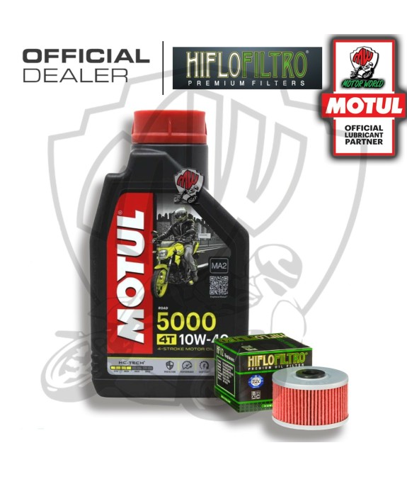 KIT TAGLIANDO 1 LITRO OLIO MOTUL 5000 10W40 FILTRO HIFLO ADLY 300 Crossover