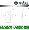 7267 PIGNONE IN ACCIAIO OGNIBENE 14 DENTI