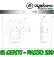 7267 PIGNONE IN ACCIAIO OGNIBENE 15 DENTI