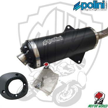 1900036 MARMITTA YAMAHA XMAX 400 2013-2016 OMOLOGATA TERMINALE ALLUMINIO POLINI
