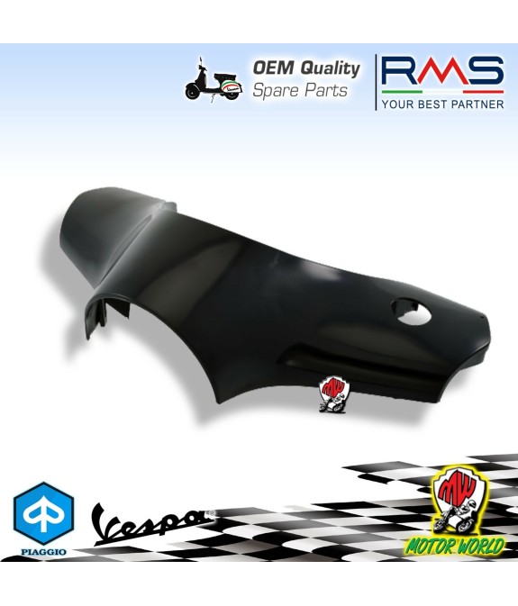 PLASTICA CARENA TURA COPERCHIO COPRI MANUBRIO GREZZO NERO VESPA FL 2 HP V 50 125