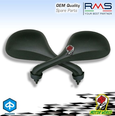 COPPIA SPECCHI SPECCHIETTI SX + DX RETROVISORE PIAGGIO NRG POWER DT 50 2007 2008