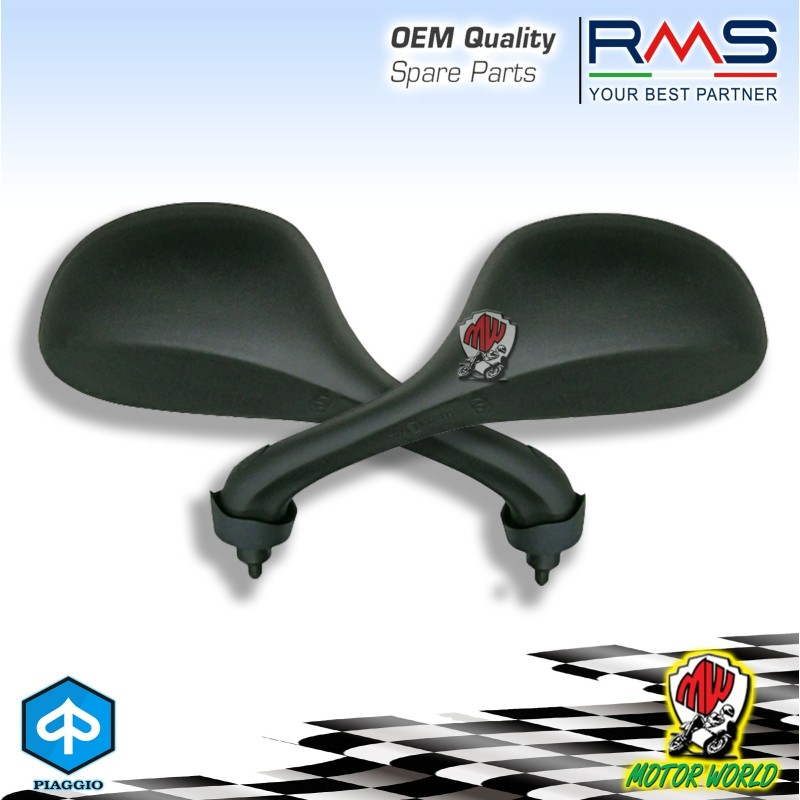 COPPIA SPECCHI SPECCHIETTI SX + DX RETROVISORE PIAGGIO NRG POWER DT 50 2007 2008