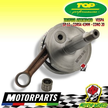 IM07008 ALBERO MOTORE DR CONO 20mm ANTICIPATO PIAGGIO VESPA PK 50 2T 82-84