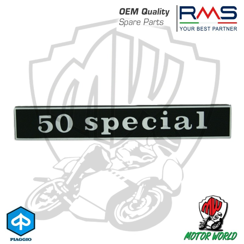 142720550 - TARGHETTA POSTERIORE 'RMS' PER PIAGGIO VESPA 50 SPECIAL