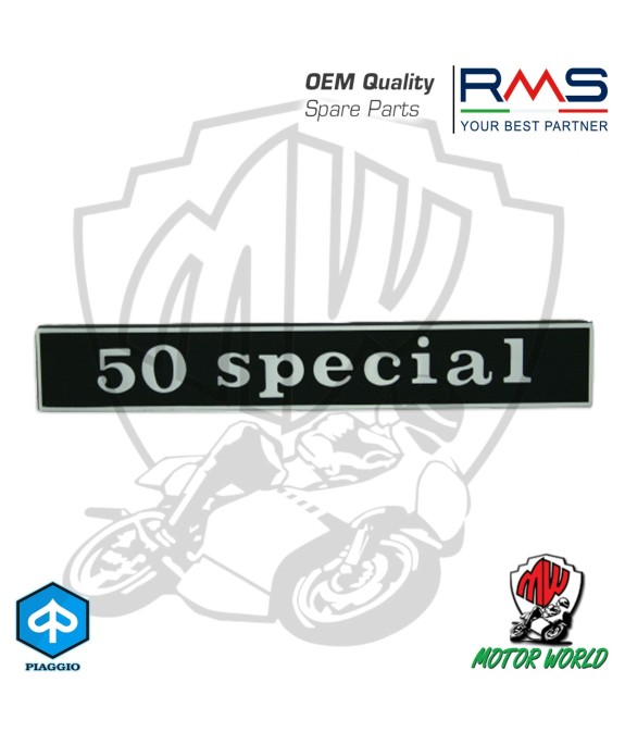 142720550 - TARGHETTA POSTERIORE 'RMS' PER PIAGGIO VESPA 50 SPECIAL