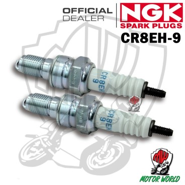 KIT 2 CANDELE SPARK PLUG NGK CR8EH-9 HONDA  XL 125 Varadéro 2011 IN POI