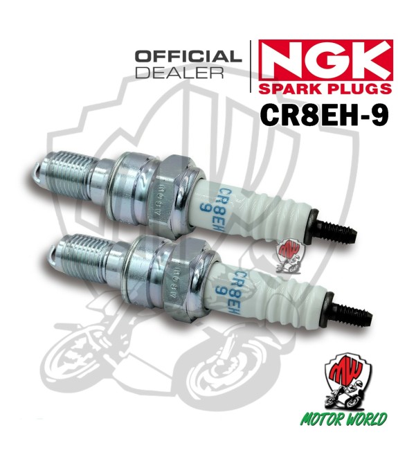 KIT 2 CANDELE SPARK PLUG NGK CR8EH-9 HONDA  XL 125 Varadéro 2011 IN POI