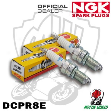 KIT 2 CANDELE SPARK PLUG NGK DCPR8E LAVERDA SS 800 2003 IN POI