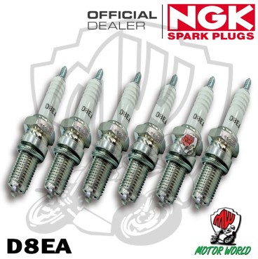 KIT 6 CANDELE SPARK PLUG NGK D8EA BENELLI Sei 900 VT