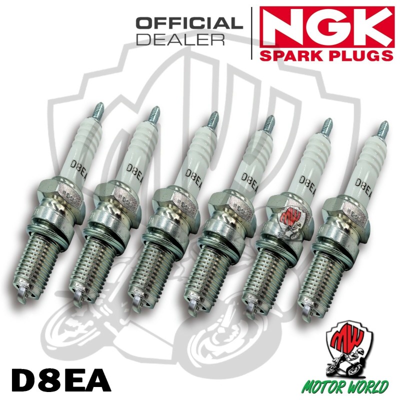 KIT 6 CANDELE SPARK PLUG NGK D8EA BENELLI Sei 900 VT