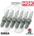 KIT 6 CANDELE SPARK PLUG NGK D8EA BENELLI Sei 900 VT