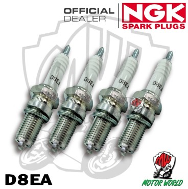 KIT 4 CANDELE SPARK PLUG NGK D8EA KAWASAKI GPZ 550 1981 1982