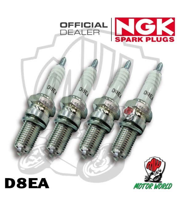 KIT 4 CANDELE SPARK PLUG NGK D8EA KAWASAKI GPZ 550 1981 1982
