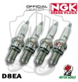 KIT 4 CANDELE SPARK PLUG NGK D8EA KAWASAKI GPZ 550 1981 1982