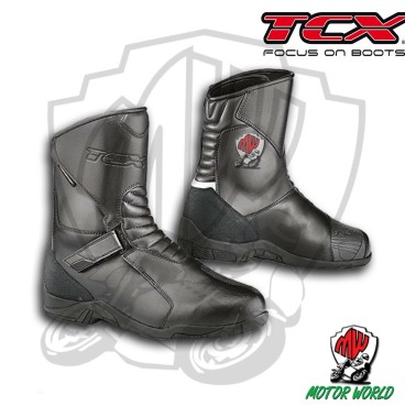 STIVALI TCX WATERPROOF HUB IMPERMEABILE NERO BASSO IN PELLE MISURA 46