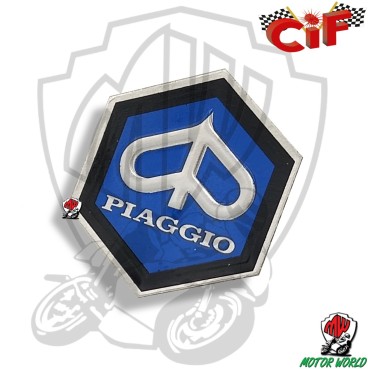 SCUDETTO - STEMMA PIAGGIO ADESIVO MEDIO ESAGONO