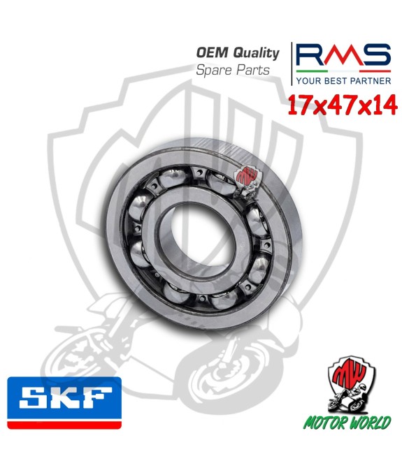 CUSCINETTO SKF 6303 MISURE 17 x 47 x 14 PIAGGIO APE CAR - MAX DIESEL 420