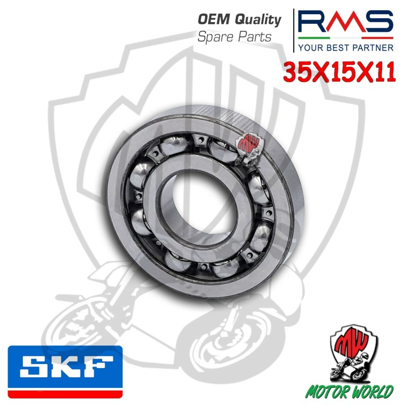 CUSCINETTO COMPLETO ORIGINALE SKF 6202 35x15x11  PIAGGIO APE MP P501-P601 220 