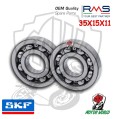 KIT 2 CUSCINETTI DI BANCO MOTORE SKF PER PIAGGIO VELOFAX 50 1996 1997 1998 1999