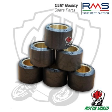 KIT 6 RULLI ALLEGGERITI VARIATORE 16 x 13 5 GRAMMI