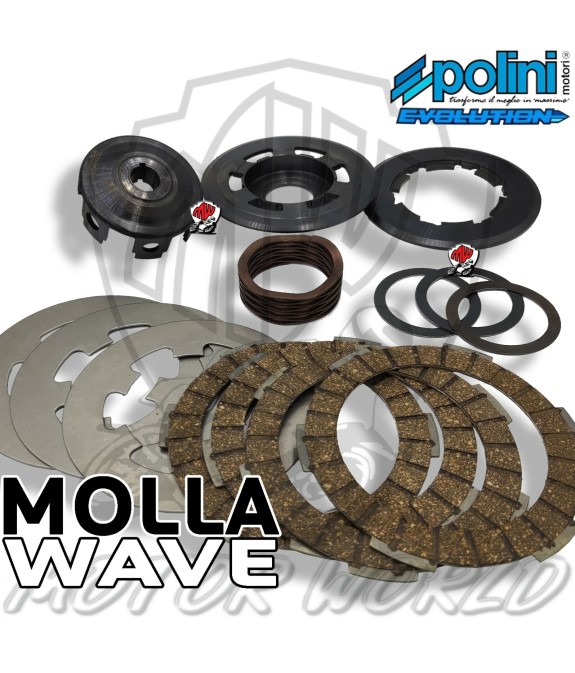 POLINI Frizione 4 Dischi Evolution Molla Wave 2300503 Ape Vespa Special 50 PK Xl