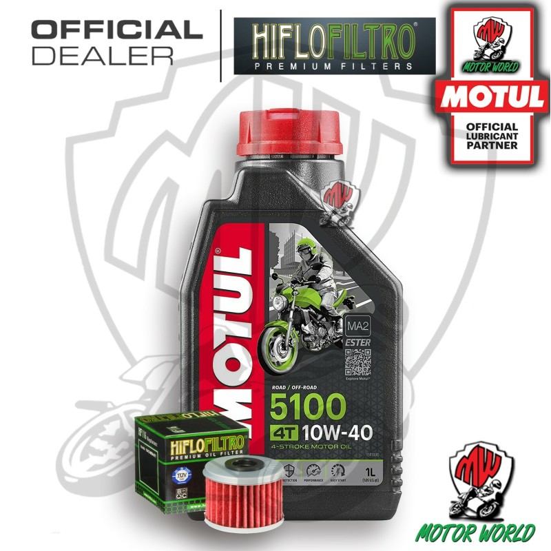 TAGLIANDO 1 LT OLIO MOTUL 5100 10W40 FILTRO Husqvarna TXC 310 R 2011 - 2014