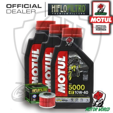KIT TAGLIANDO 3 LT OLIO MOTUL 5000 10W40 FILTRO HM 250 CRE-F R 4T 2004