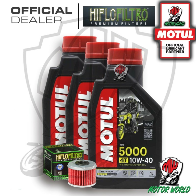 KIT TAGLIANDO 3 LT OLIO MOTUL 5000 10W40 FILTRO Honda CRF 450 XRL 2015 2016 