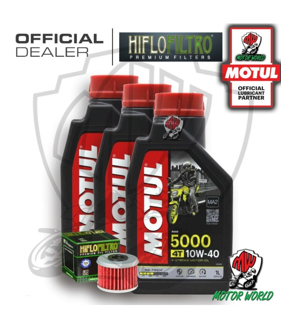 KIT TAGLIANDO 3 LT OLIO MOTUL 5000 10W40 FILTRO HM 250 CRE-F R 4T 2004
