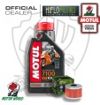KIT TAGLIANDO 1 LITRO OLIO MOTUL 7100 10W40 FILTRO HIFLO Kawasaki KLX 250 S 2014