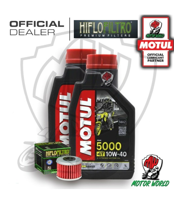 KIT TAGLIANDO 2 LT OLIO MOTUL 5000 10W40 FILTRO