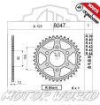 CORONA IN ACCIAIO OGNIBENE 41 DENTI KAWASAKI Z 1000 SX 2016 2017 
