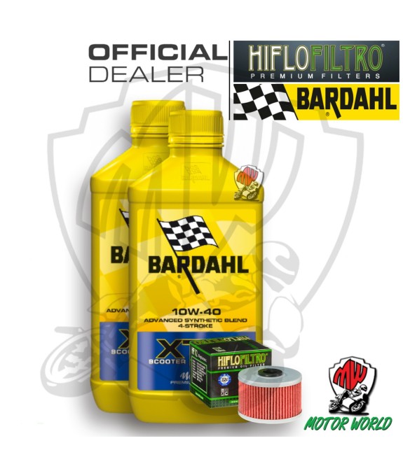 KIT TAGLIANDO 2 LITRI OLIO BARDAHL XTM 10W40 FILTRO HIFLO ADLY 300 Crossover