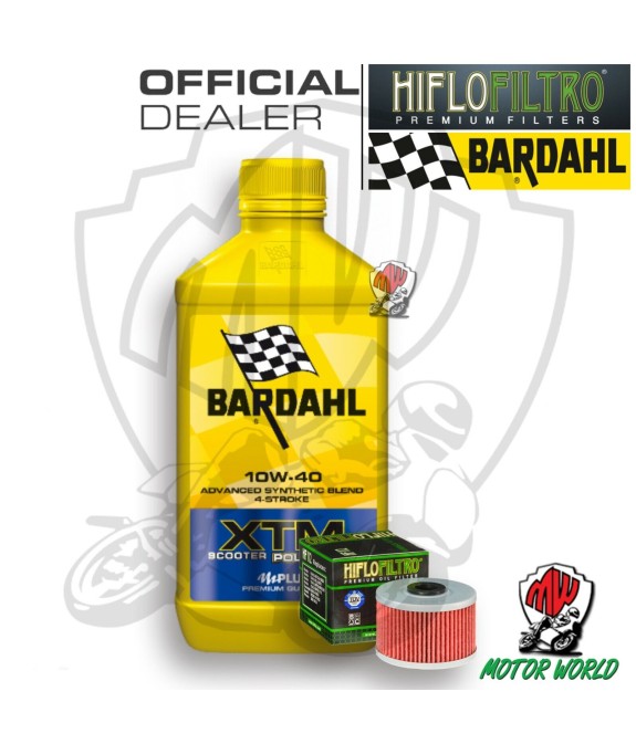 KIT TAGLIANDO 1 LITRO OLIO BARDAHL XTM 10W40 FILTRO HIFLO ADLY 300 Crossover