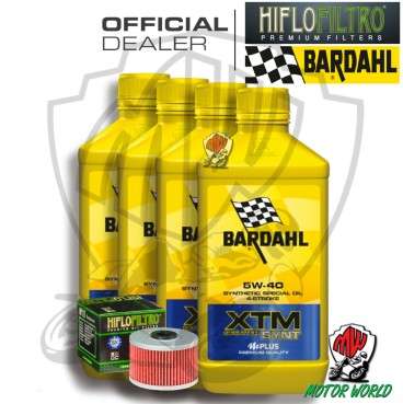 KIT TAGLIANDO 4 LITRI OLIO BARDAHL XTM 5W40 FILTRO HIFLO ADLY 300 Crossover