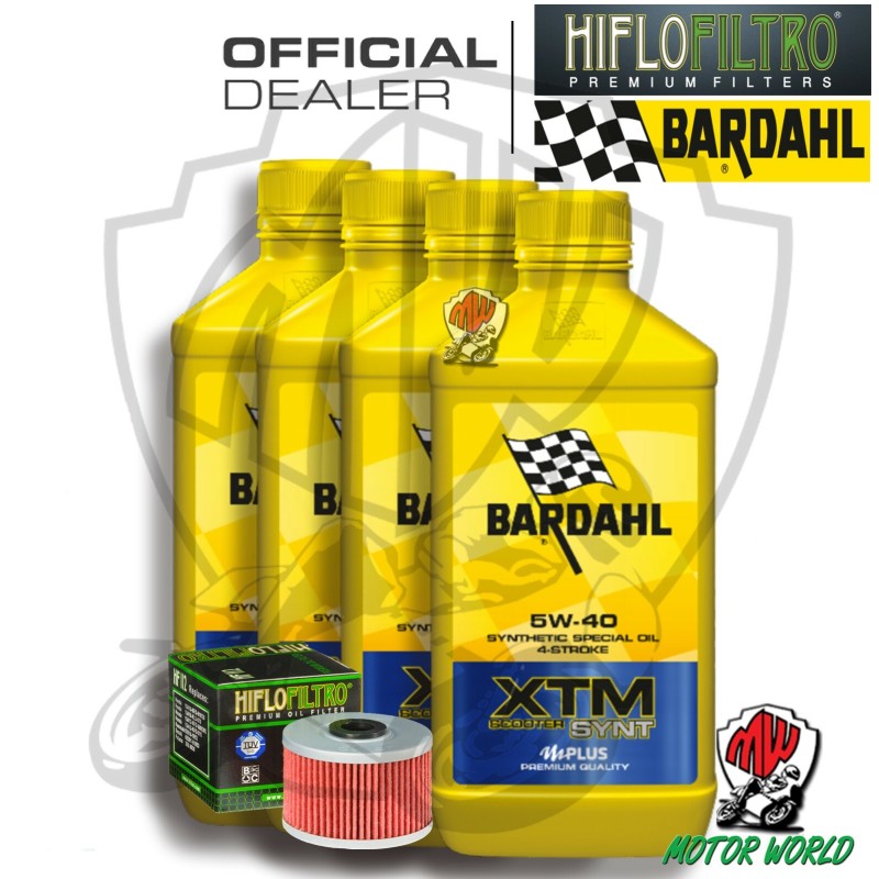 KIT TAGLIANDO 4 LITRI OLIO BARDAHL XTM 5W40 FILTRO HIFLO ADLY 300 Crossover