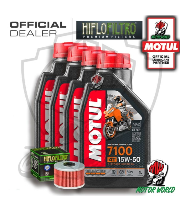 KIT TAGLIANDO 4 LITRI OLIO MOTUL 7100 15W50 FILTRO HIFLO ADLY 300 Crossover