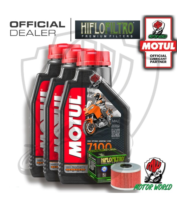 KIT TAGLIANDO 3 LITRI OLIO MOTUL 7100 15W50 FILTRO HIFLO ADLY 300 Crossover