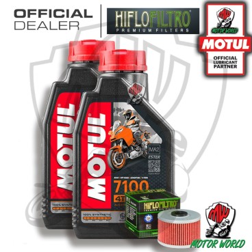 KIT TAGLIANDO 2 LITRI OLIO MOTUL 7100 15W50 FILTRO HIFLO ADLY 300 Crossover