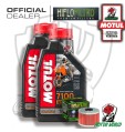KIT TAGLIANDO 2 LITRI OLIO MOTUL 7100 15W50 FILTRO  Kawasaki KX 450 2014 2015