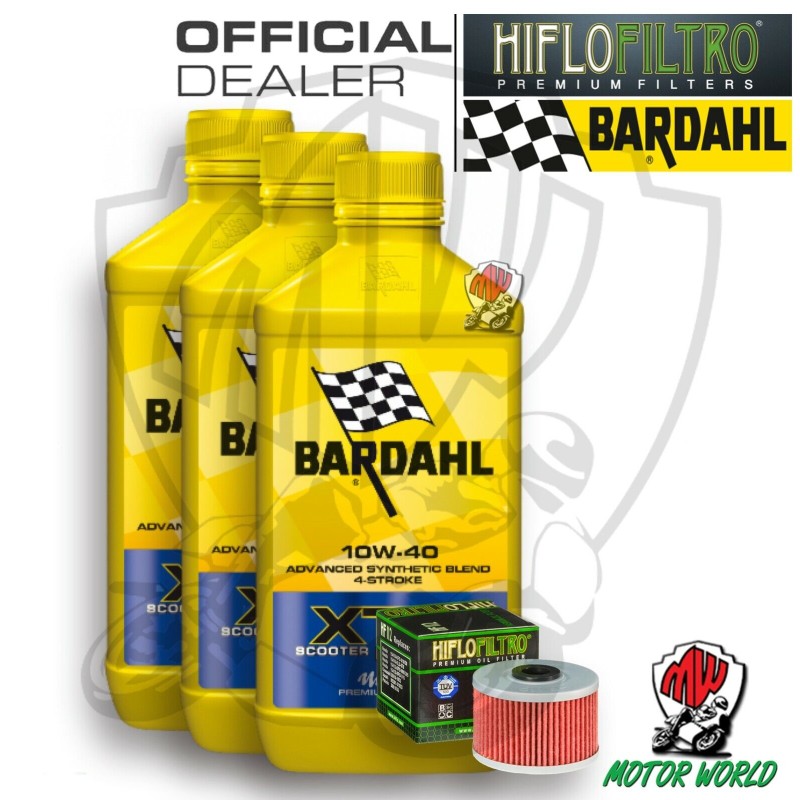 KIT TAGLIANDO 3 LITRI OLIO BARDAHL XTM 10W40 FILTRO HIFLO ADLY 300 Crossover