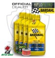 KIT TAGLIANDO 4 LITRI OLIO BARDAHL XTM 10W40 FILTRO  Kawasaki KX 450 2014 2015