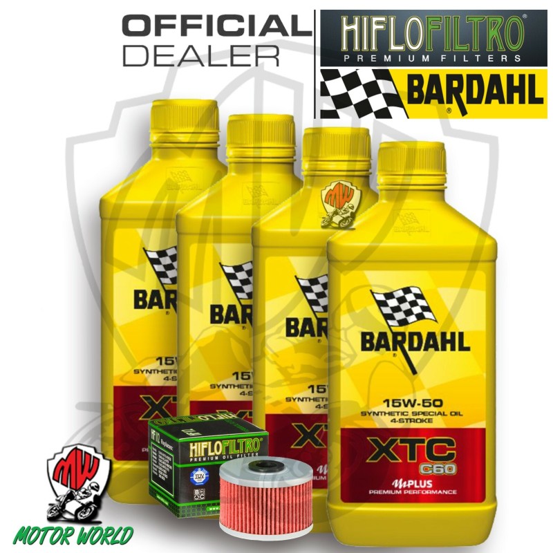 KIT TAGLIANDO 4 LT BARDAHL XTC C60 15W50 FILTRO ADLY 300 Crossover