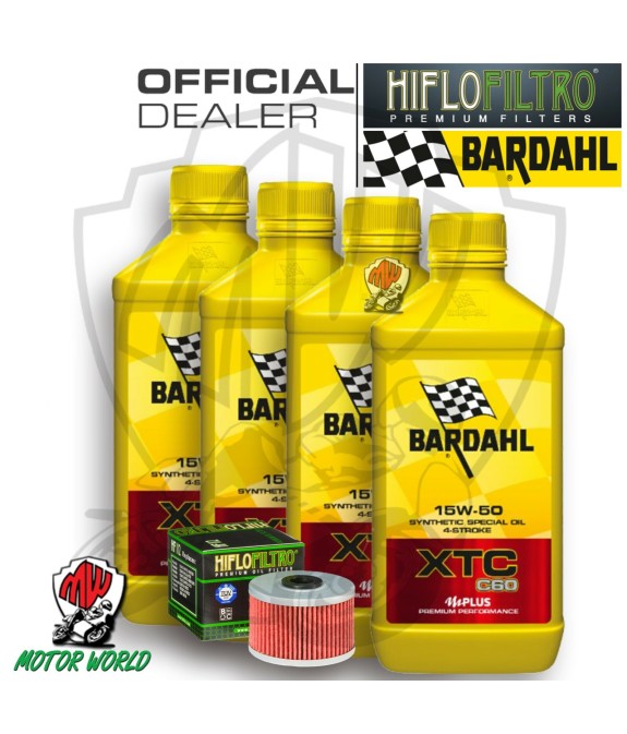 KIT TAGLIANDO 4 LT BARDAHL XTC C60 15W50 FILTRO ADLY 300 Crossover