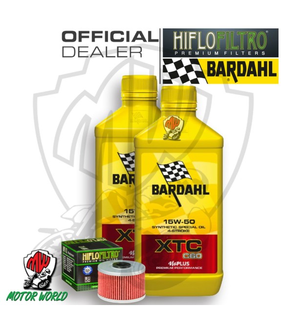 KIT TAGLIANDO 2 LITRI OLIO BARDAHL XTC C60 15W50 FILTRO ADLY 300 Crossover